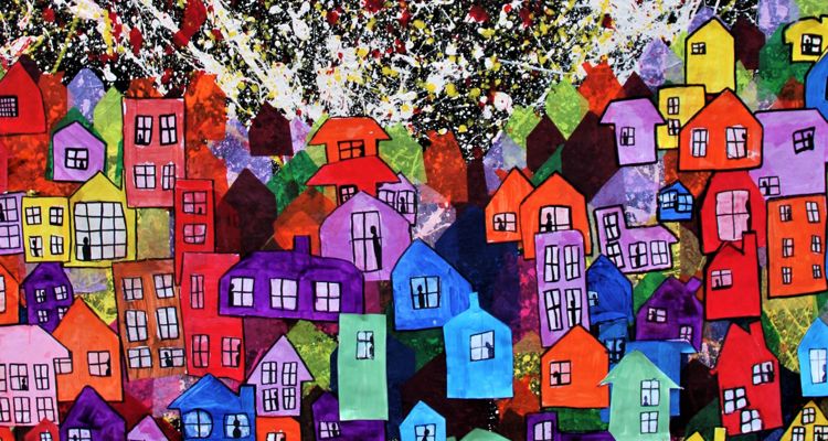 Chiswick School's 'Stay at Home' Mural unveiled as Abundance London's W4th plinth Chiswick School's 'Stay at Home' Mural unveiled as Abundance London's W4th plinth