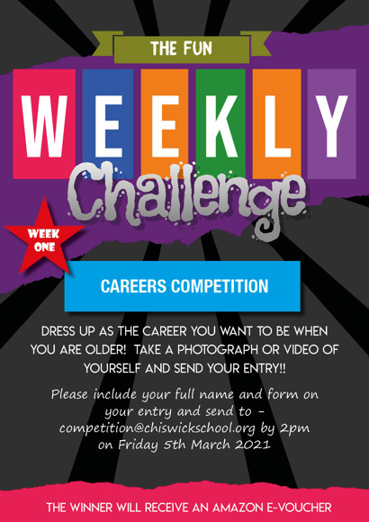 Weekly Competition Poster   deadline 05.03.2021